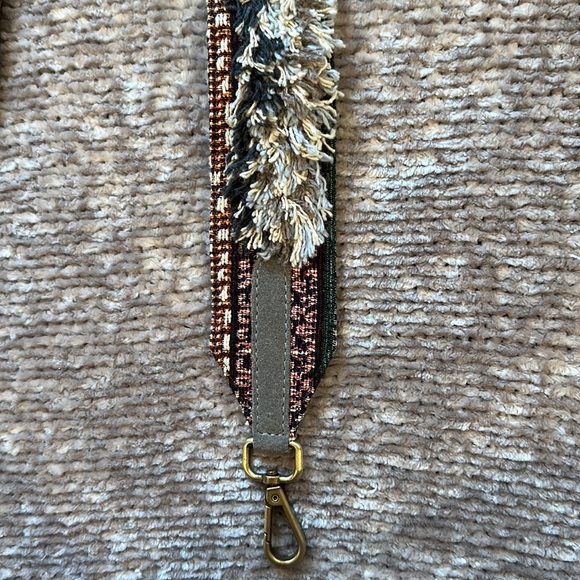 Anthropologie Textured Fringe Bag Strap - Picture 2 of 7